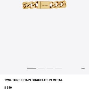 YSL two tone bracelet